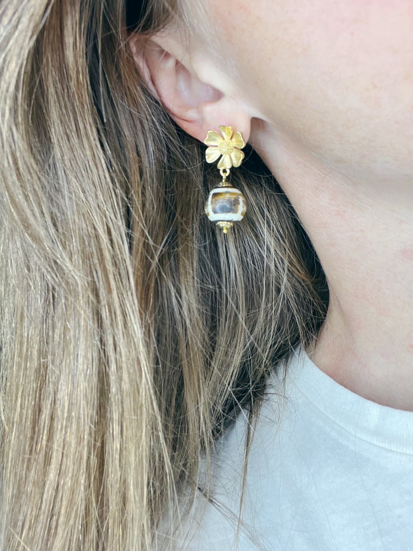 Vintage Bead Earring