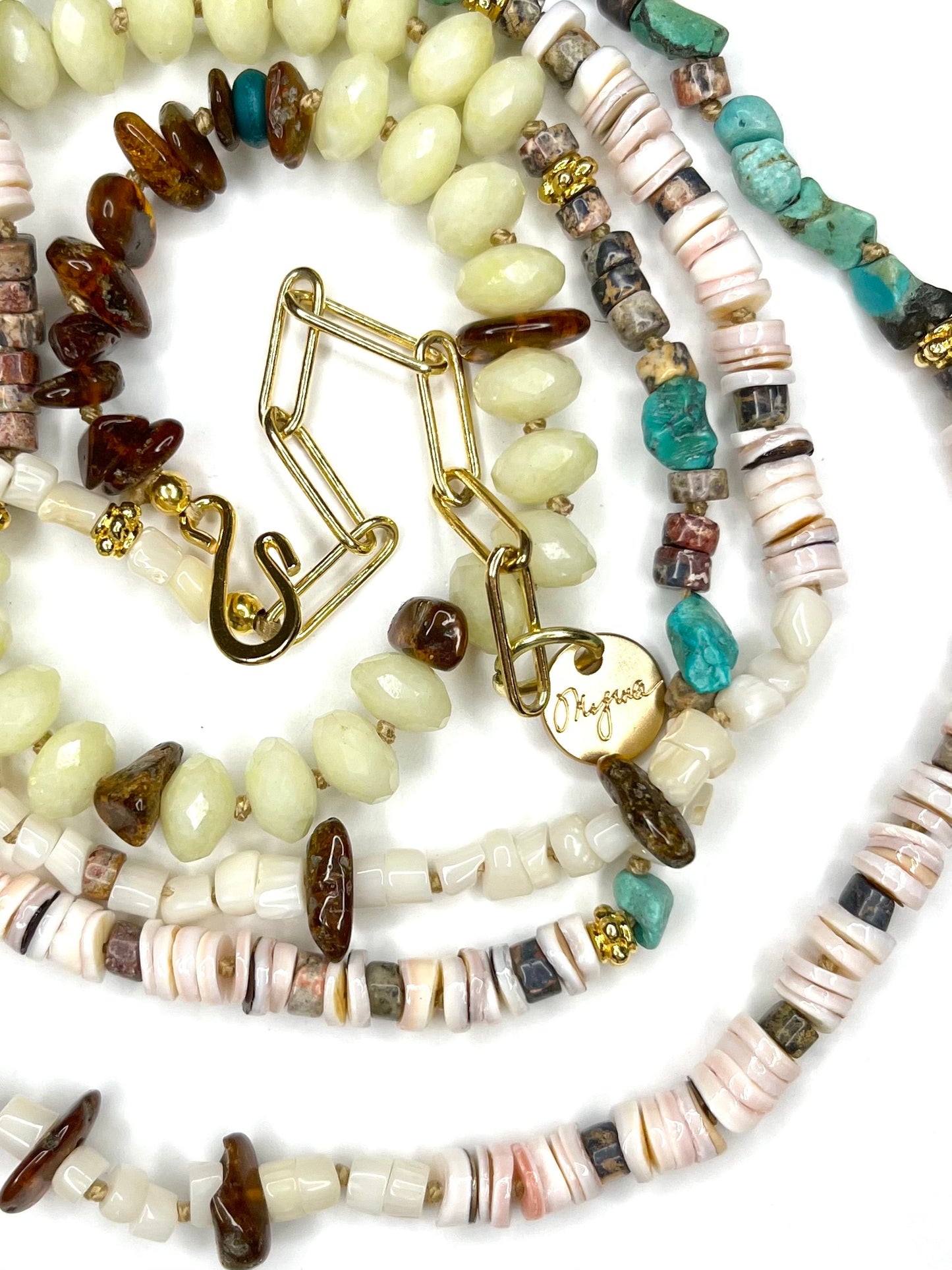 Natural Hand Knotted Long Necklace