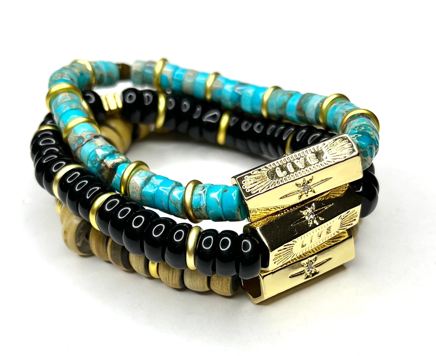 Rondelle Stretch Bracelets (3 options)