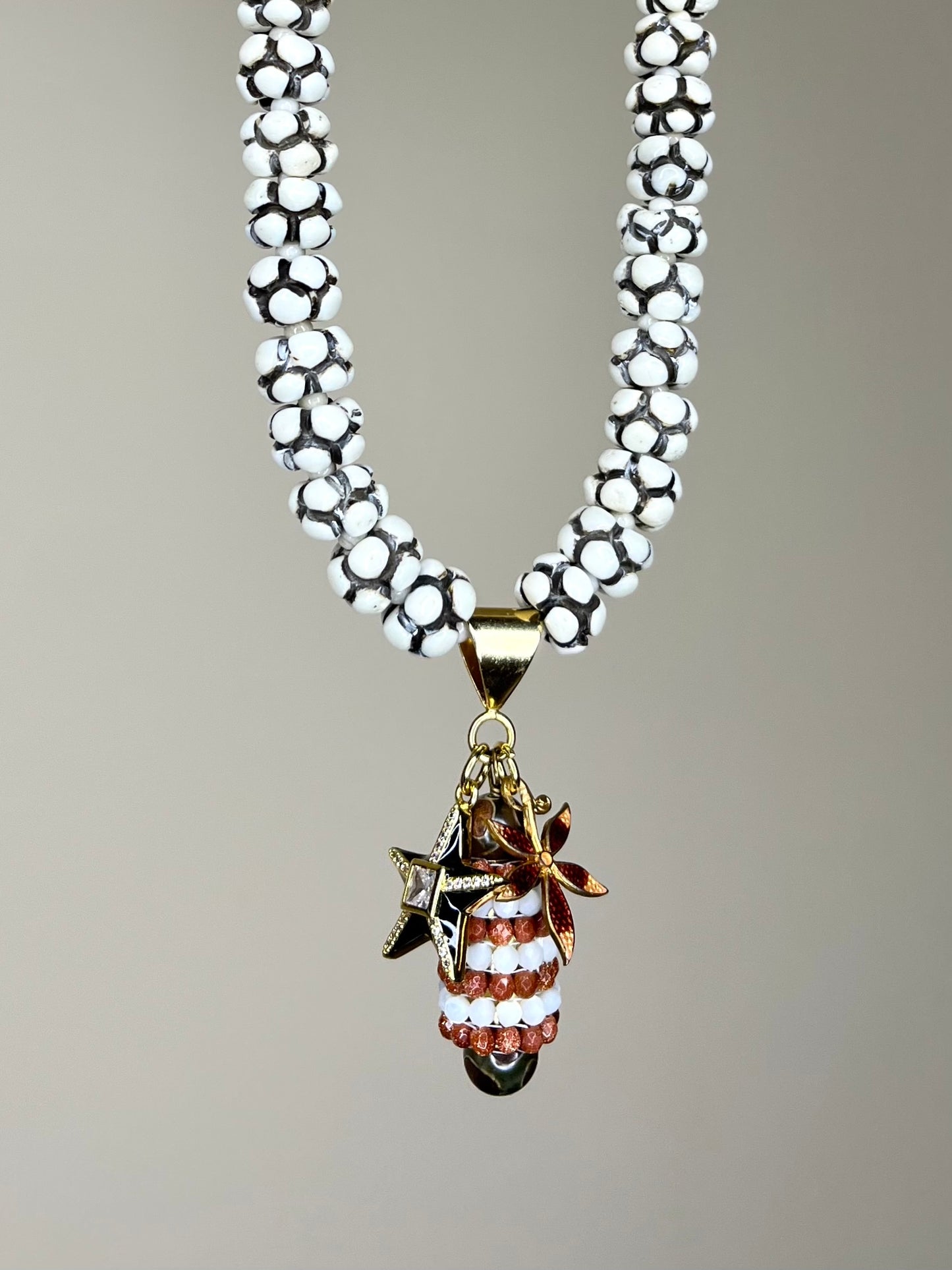 Carved Horn Necklace