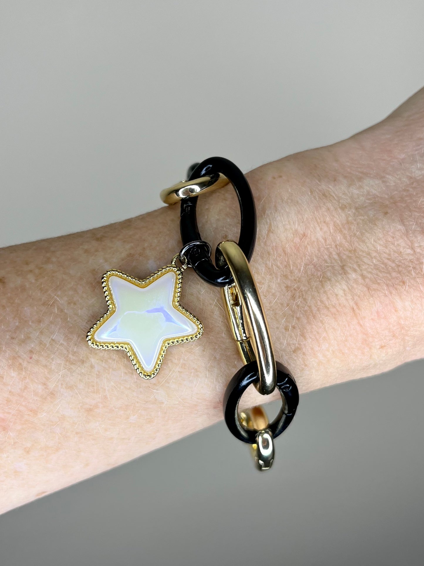Carabiner Bracelet- Star Charm