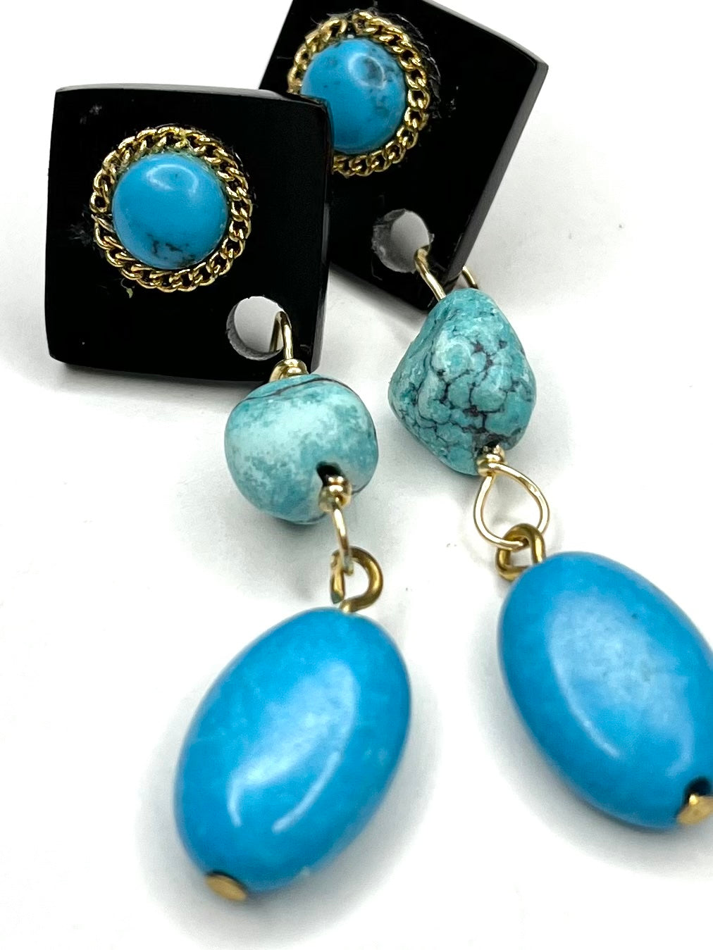 Triple Turquoise Earring