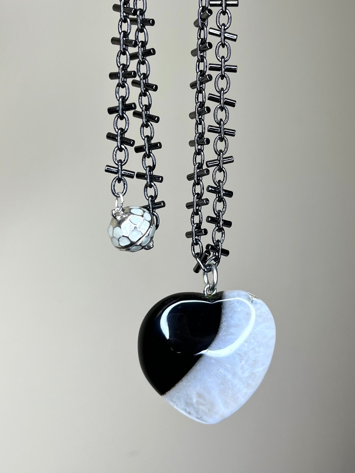 Agate Heart Necklace