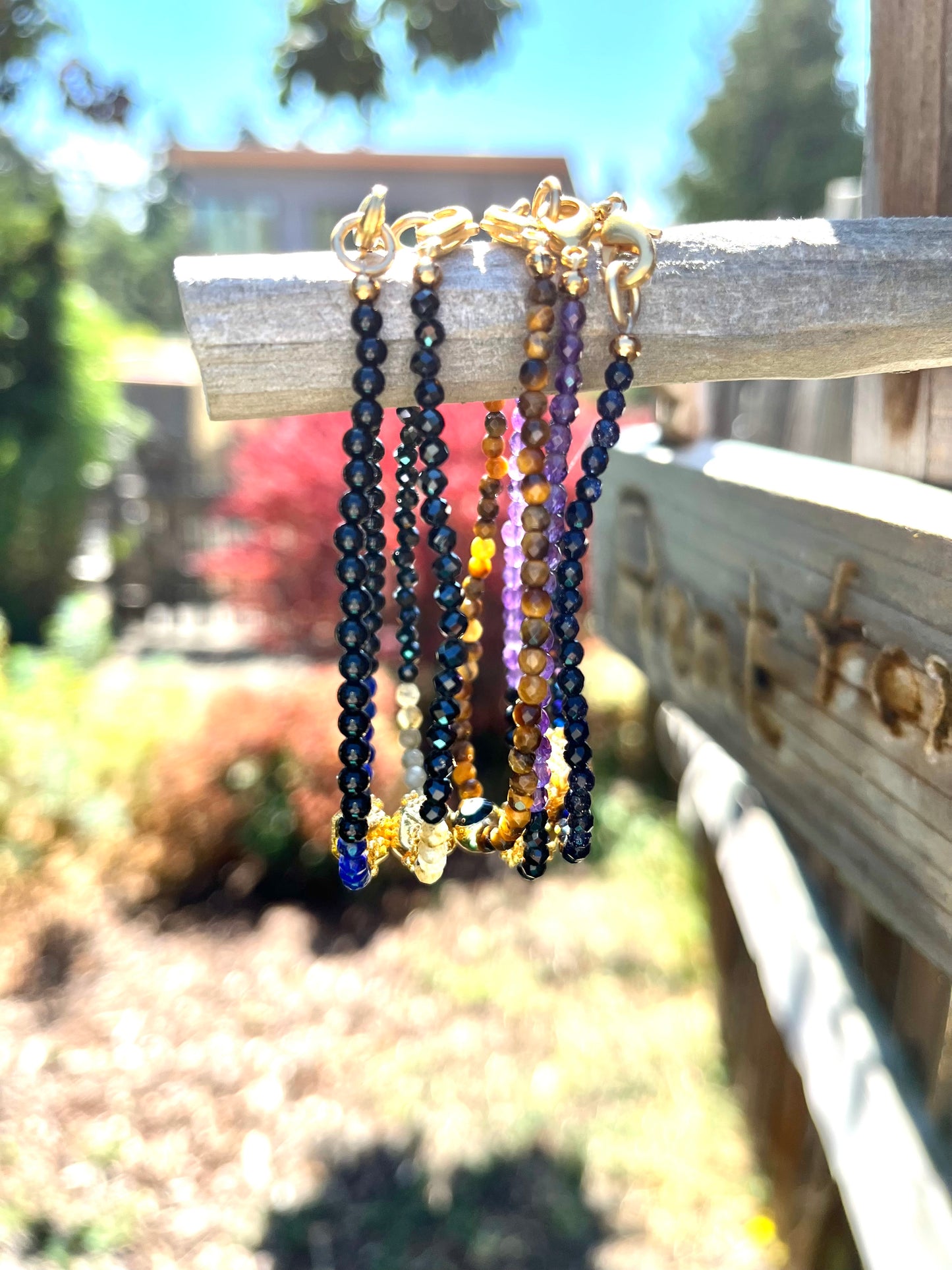 Color Block Bead Bracelets