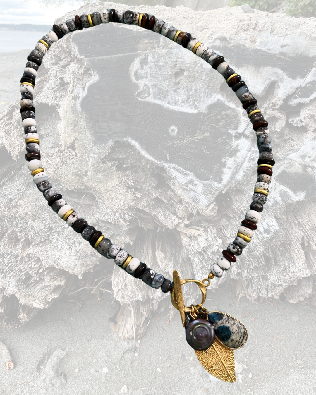 Denim Blue Opal Necklace