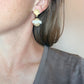 Taupe Coral Saturn Earring