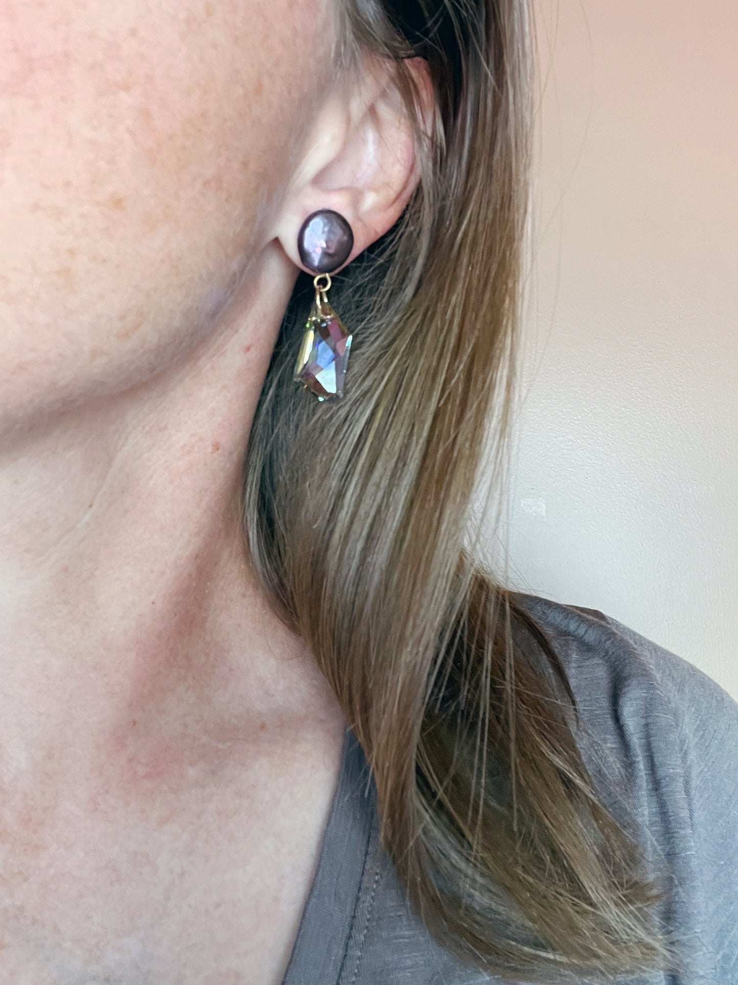 Purple Haze Crystal Earrings