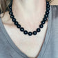 Black Onyx Hand Knotted Choker