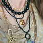 Black Agate Charm Necklace