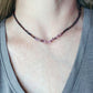 Red Tiger Eye and Ruby Necklace