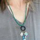 Malachite Necklace with Charms