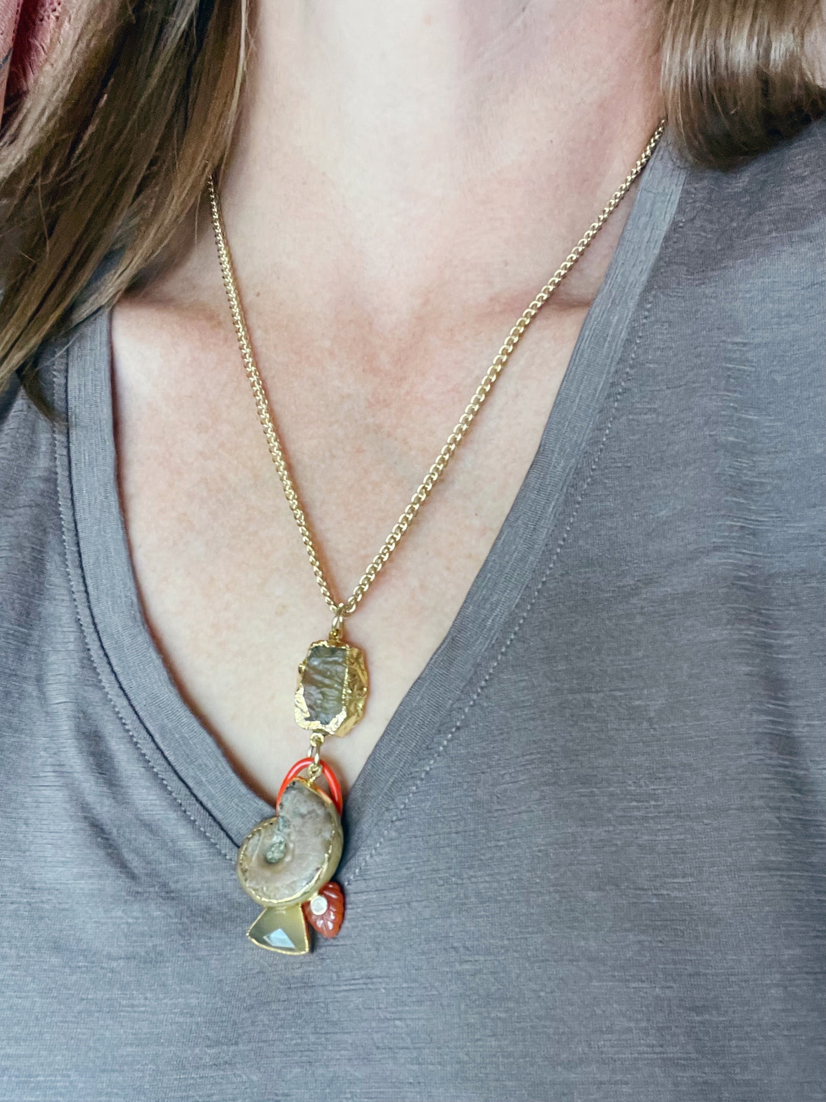 Nautilus Charm Necklace