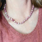 Hand Knotted Rhodonite Choker