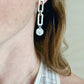 Antique Silver Moderna Earring