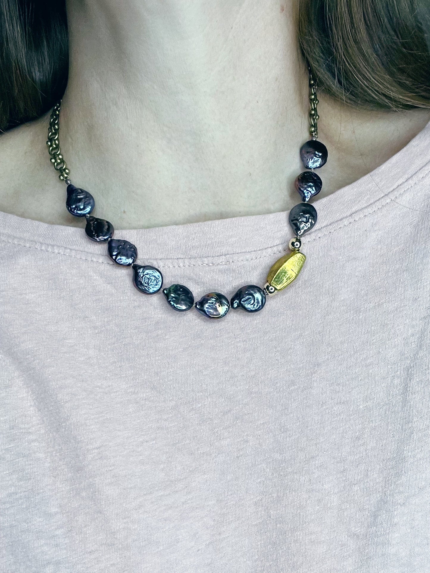 Coin Pearl Necklace