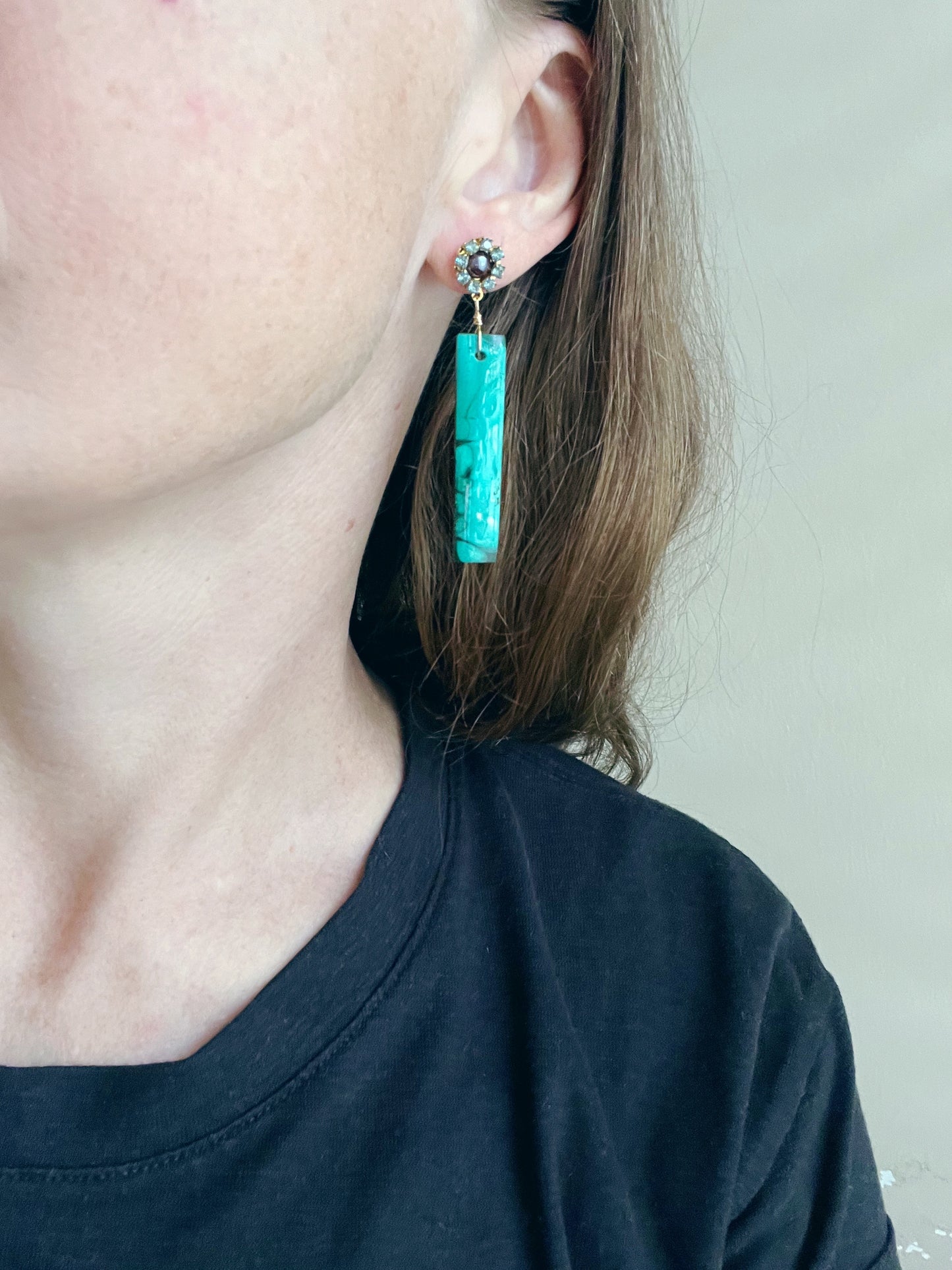 Cabochon Earring