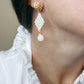 Solid Color Diamond Shaped Woven Earring (2 stone options)
