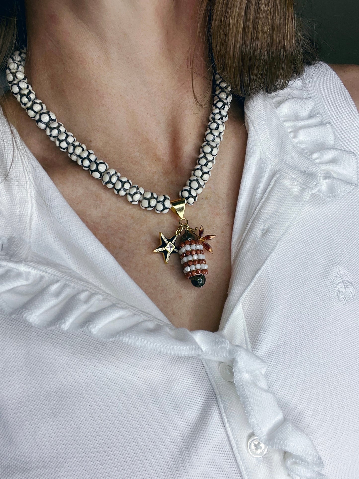 Carved Horn Necklace