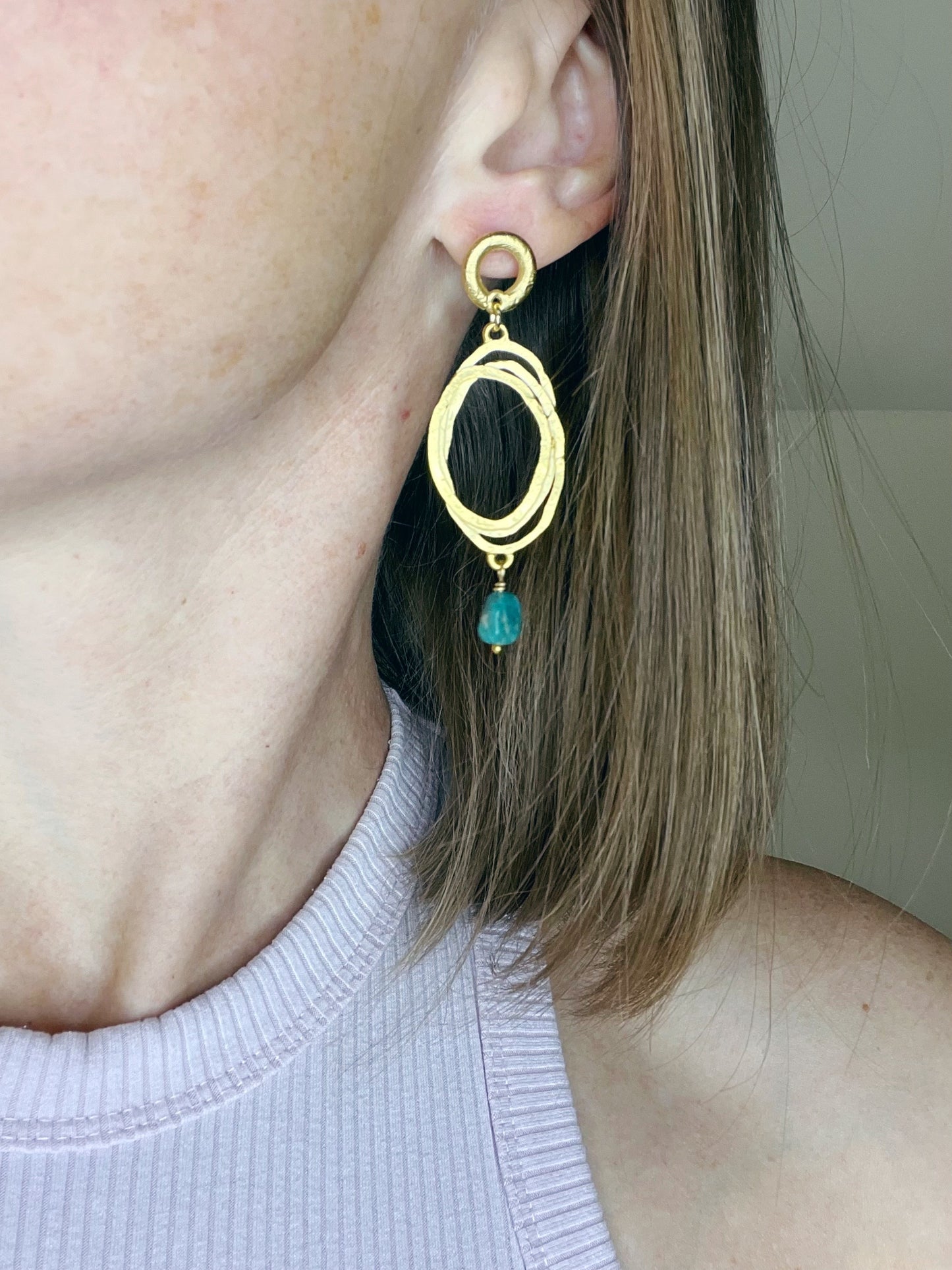 Oval  Earring