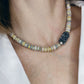 Jasper and Vintage Vinyl Necklace