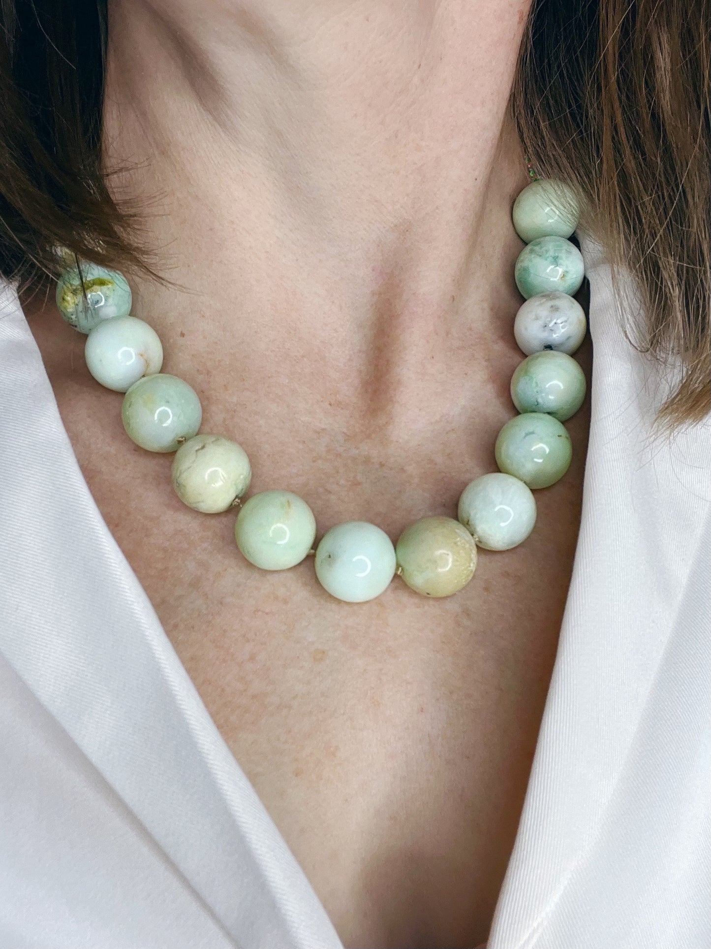 Calcite Stones on Cord with Slider