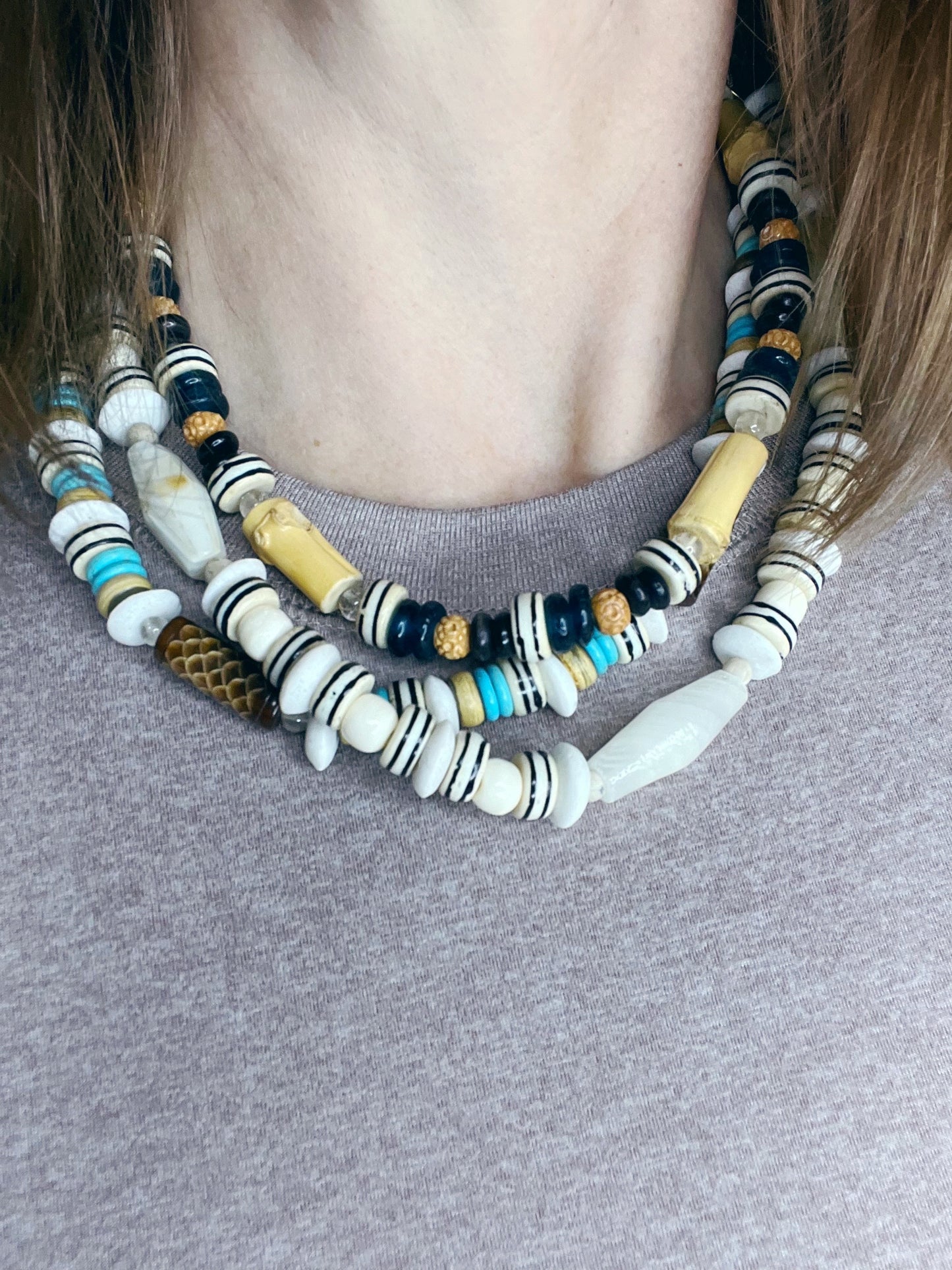 Textural Statement  Necklace