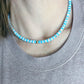 Turquoise and Shell Short Necklace