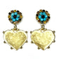 Heart Shaped Gold Plated Earring
