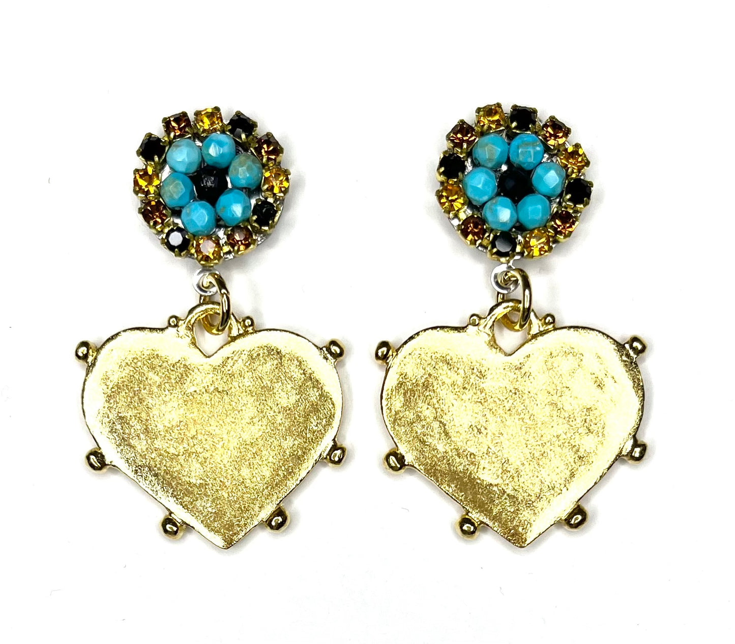 Heart Shaped Gold Plated Earring