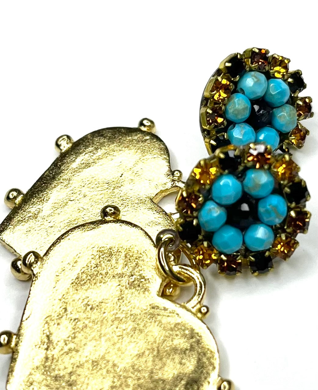 Heart Shaped Gold Plated Earring