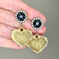 Heart Shaped Gold Plated Earring