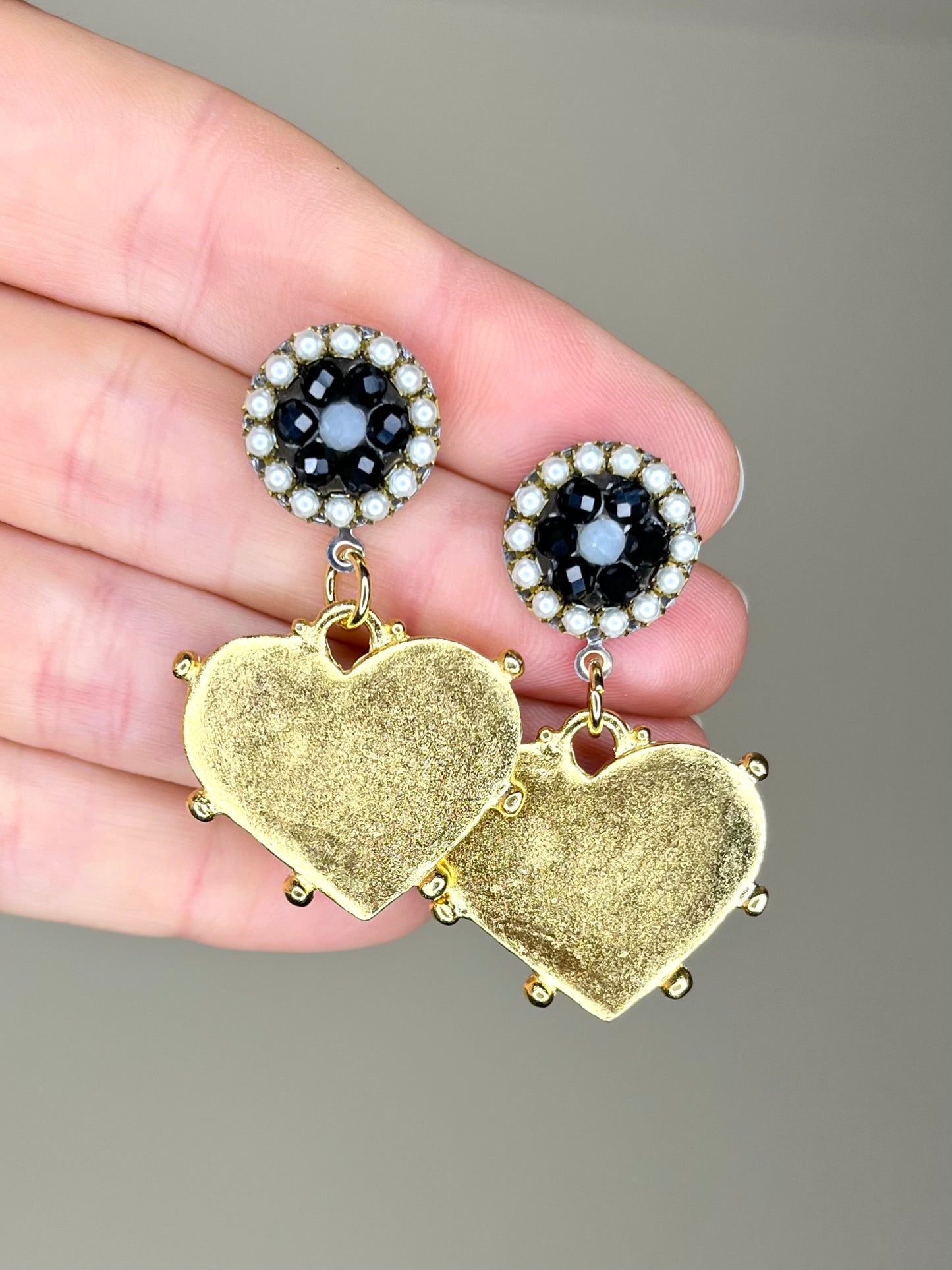 Heart Shaped Gold Plated Earring