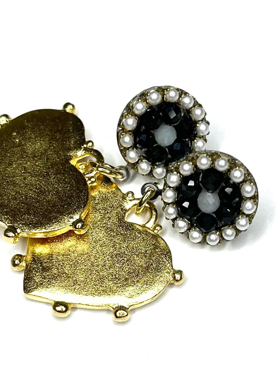 Heart Shaped Gold Plated Earring