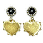 Heart Shaped Gold Plated Earring
