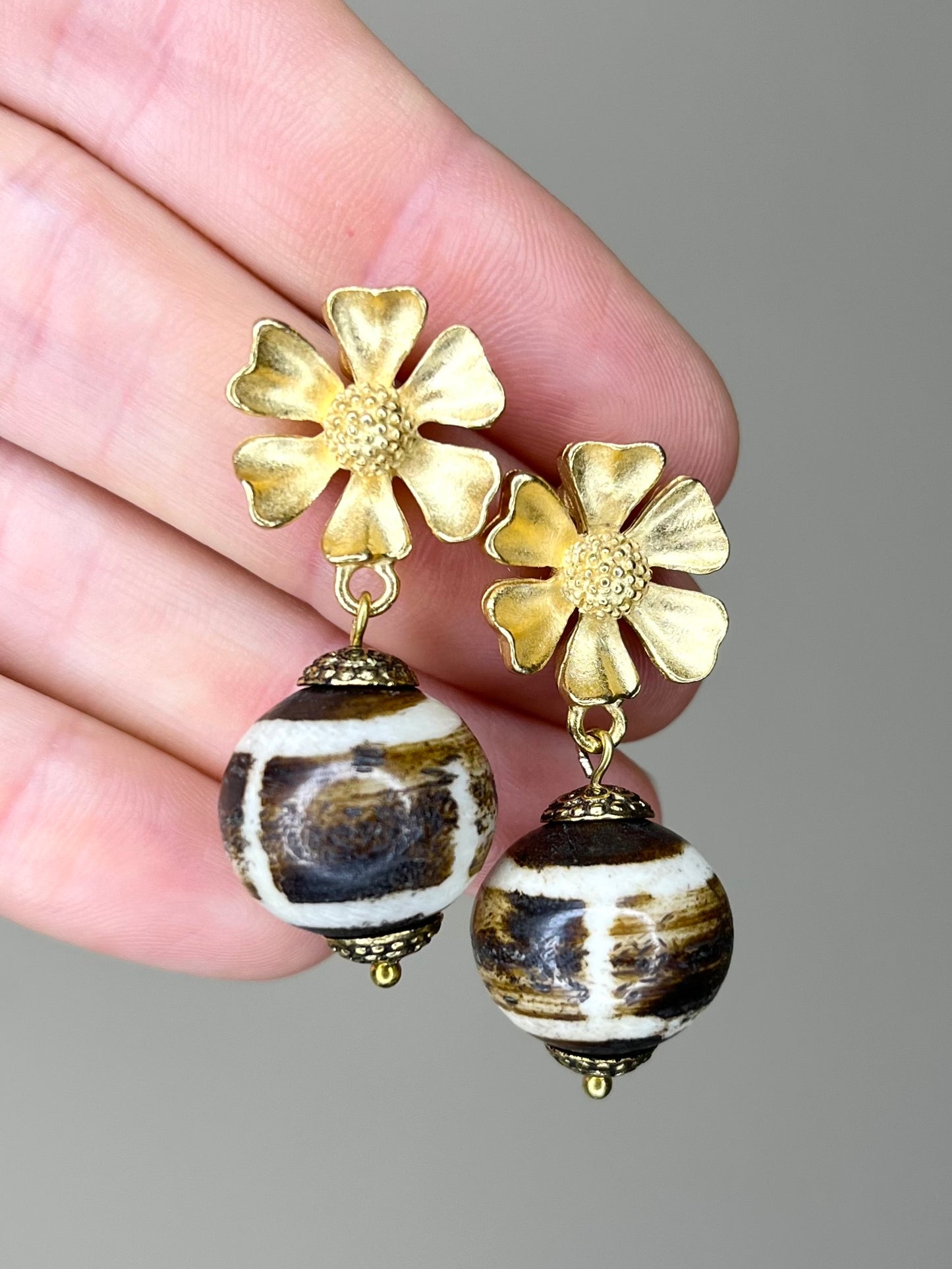 Vintage Bead Earring