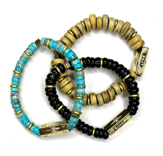 Rondelle Stretch Bracelets (3 options)