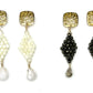 Solid Color Diamond Shaped Woven Earring (2 stone options)
