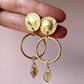 Flower and Leaf Earring