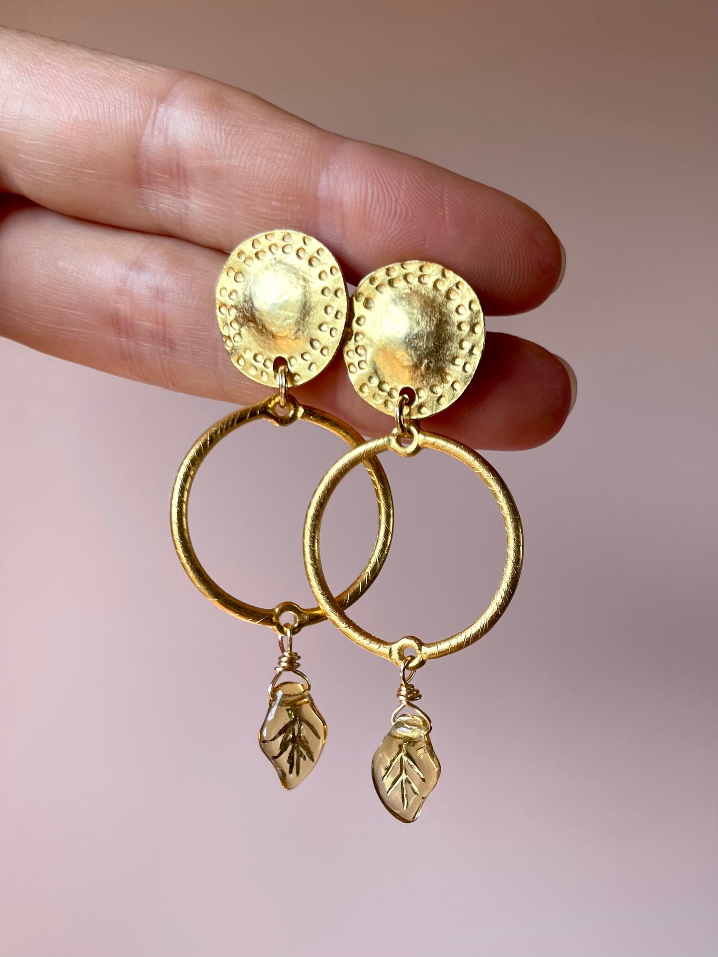Flower and Leaf Earring
