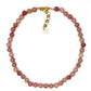 Hand Knotted Rhodonite Choker