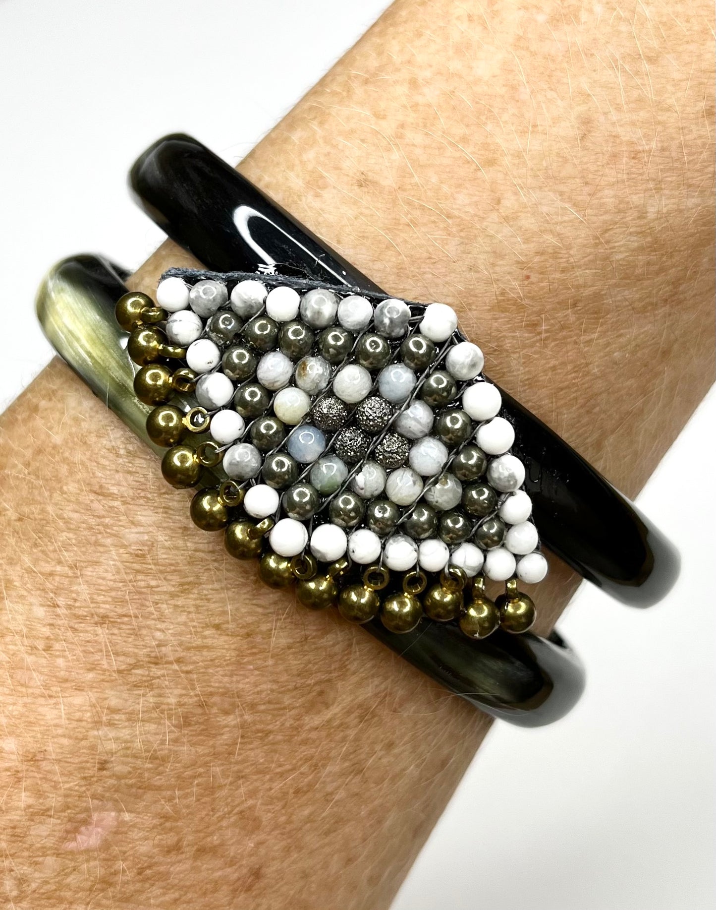 Beaded Horn Bracelet