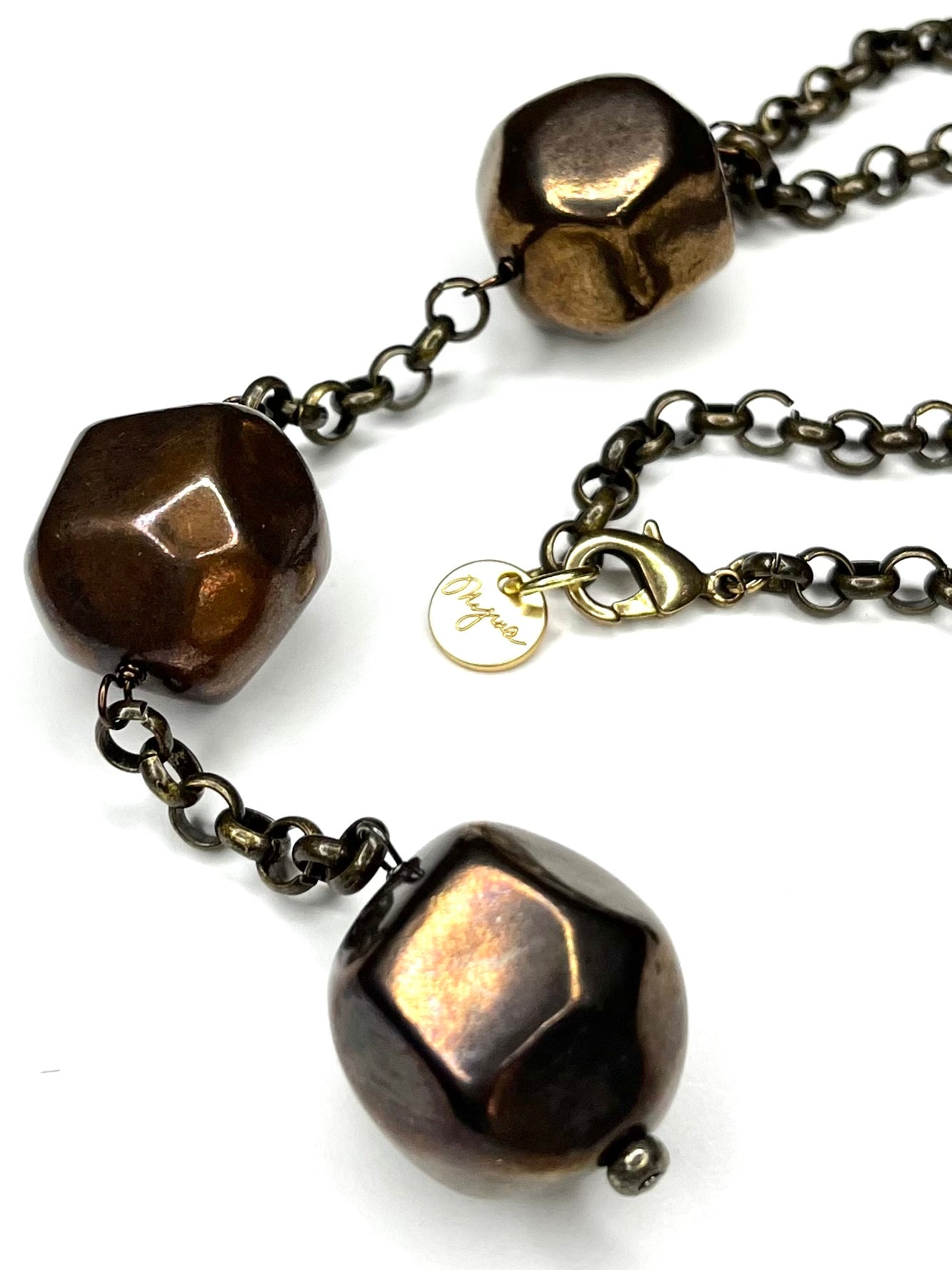 Bronze Y Necklace