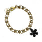 Dema Bracelet- Black Flower Charm