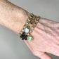 Dema Bracelet- Black Flower Charm
