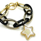 Carabiner Bracelet- Star Charm