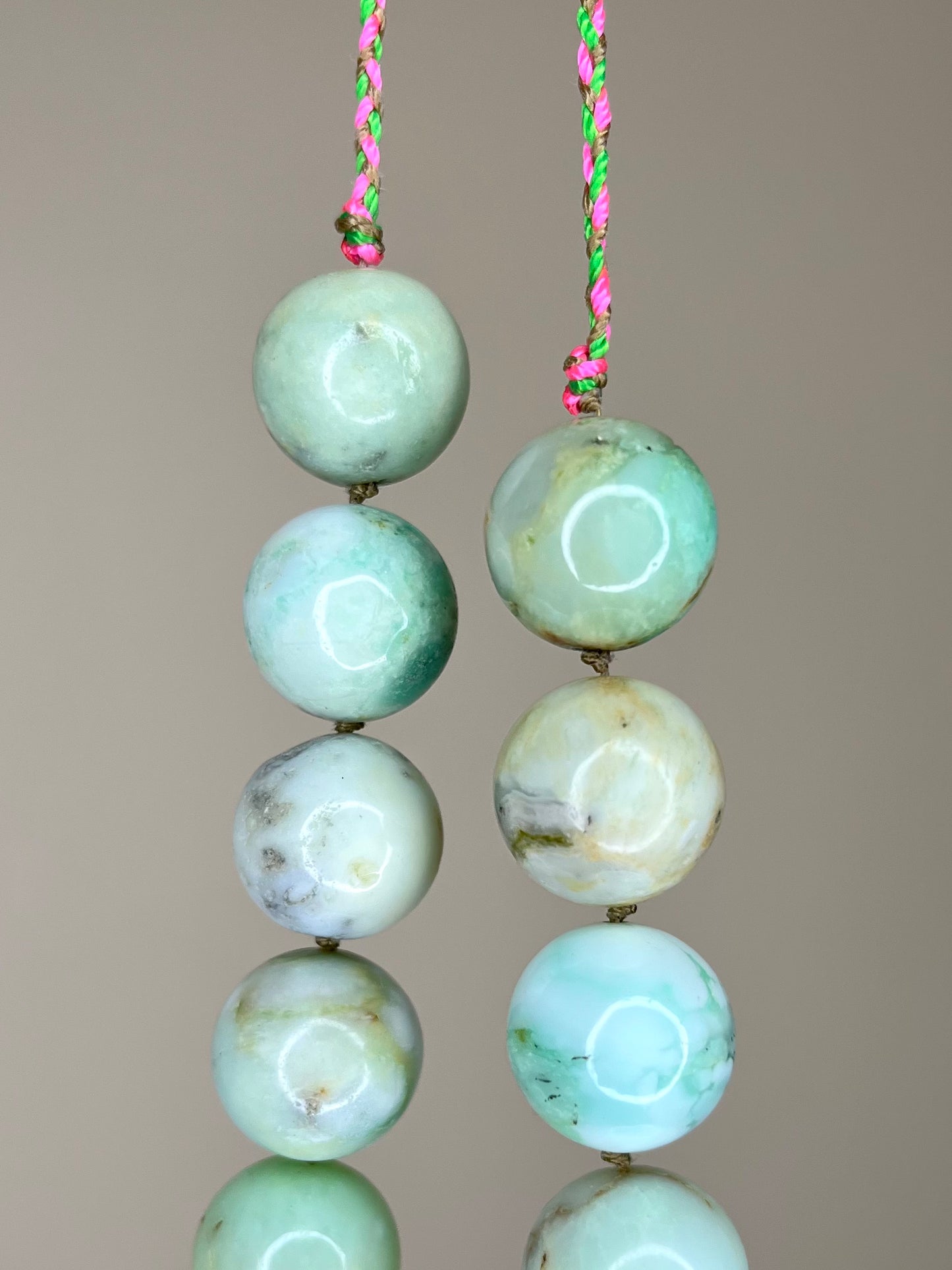 Calcite Stones on Cord with Slider