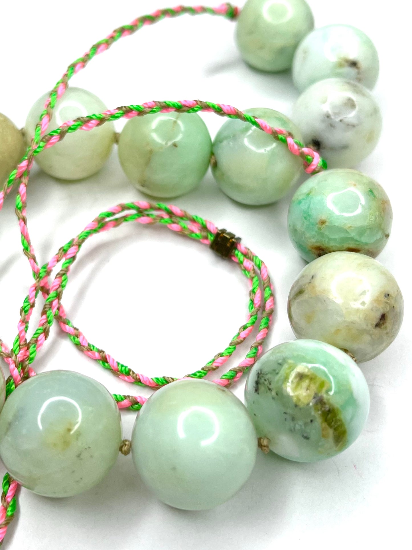 Calcite Stones on Cord with Slider