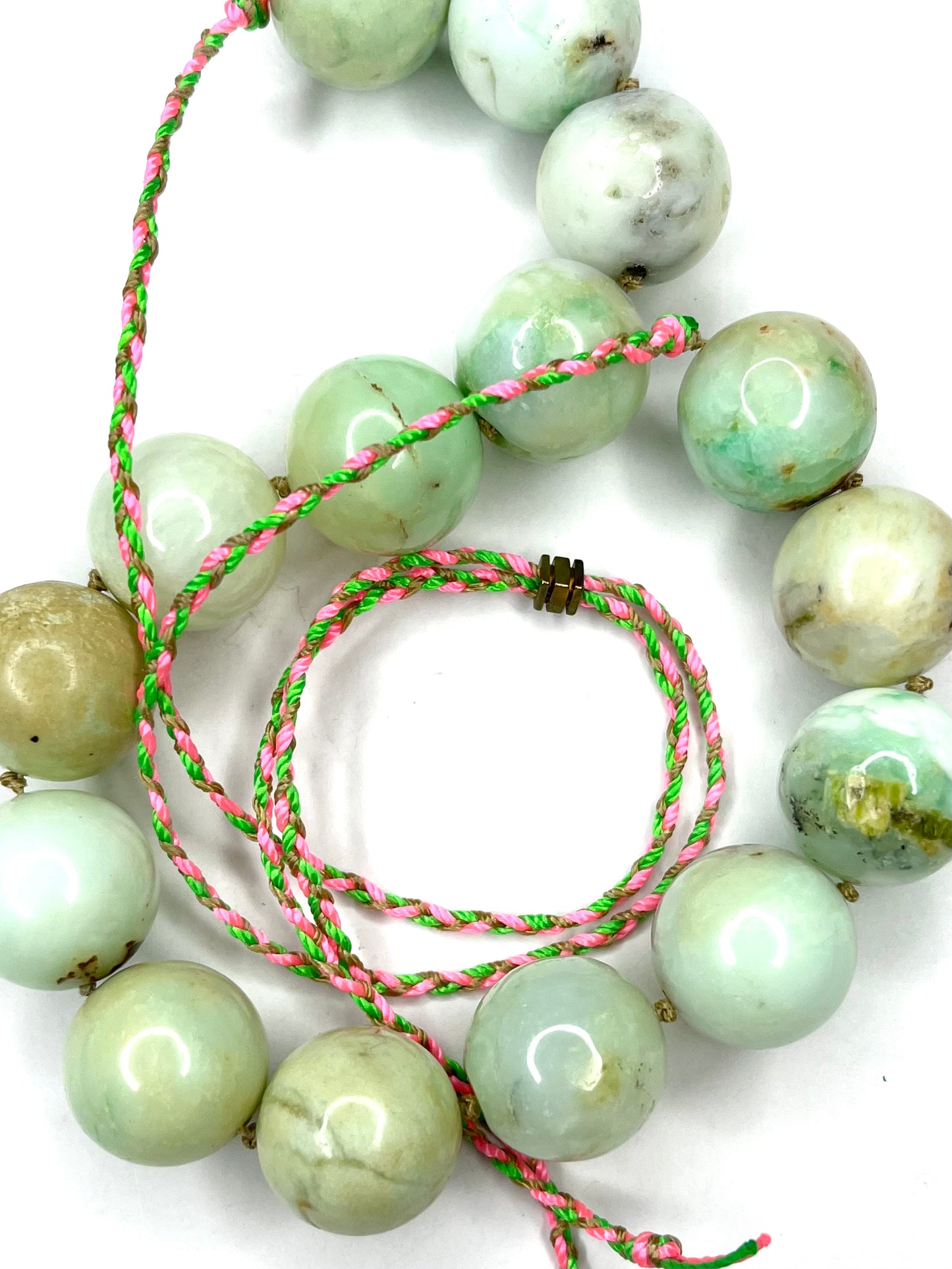 Calcite Stones on Cord with Slider