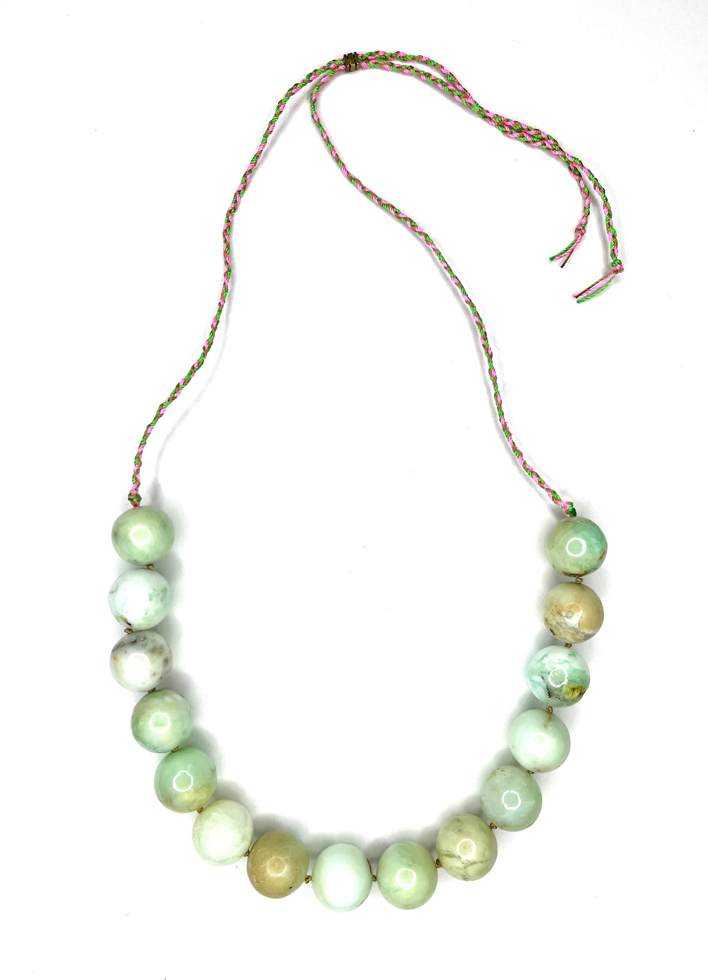 Calcite Stones on Cord with Slider