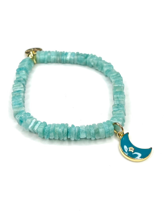 Amazonite Heshi Stretch Bracelet
